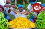 ببینید؛ غذای روستایی در هند؛ تهیه چیپس موز با روغن نارگیل در طبیعت