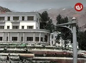 عکس| سفر در زمان؛ نمایی از احداث هتل دربند تهران در شمال این شهر؛ سال 1317