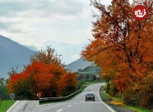 (تصاویر) جاهای دیدنی آمل؛ برگریزان خزان در دشت‌ها، آبشارها و جنگل‌ها