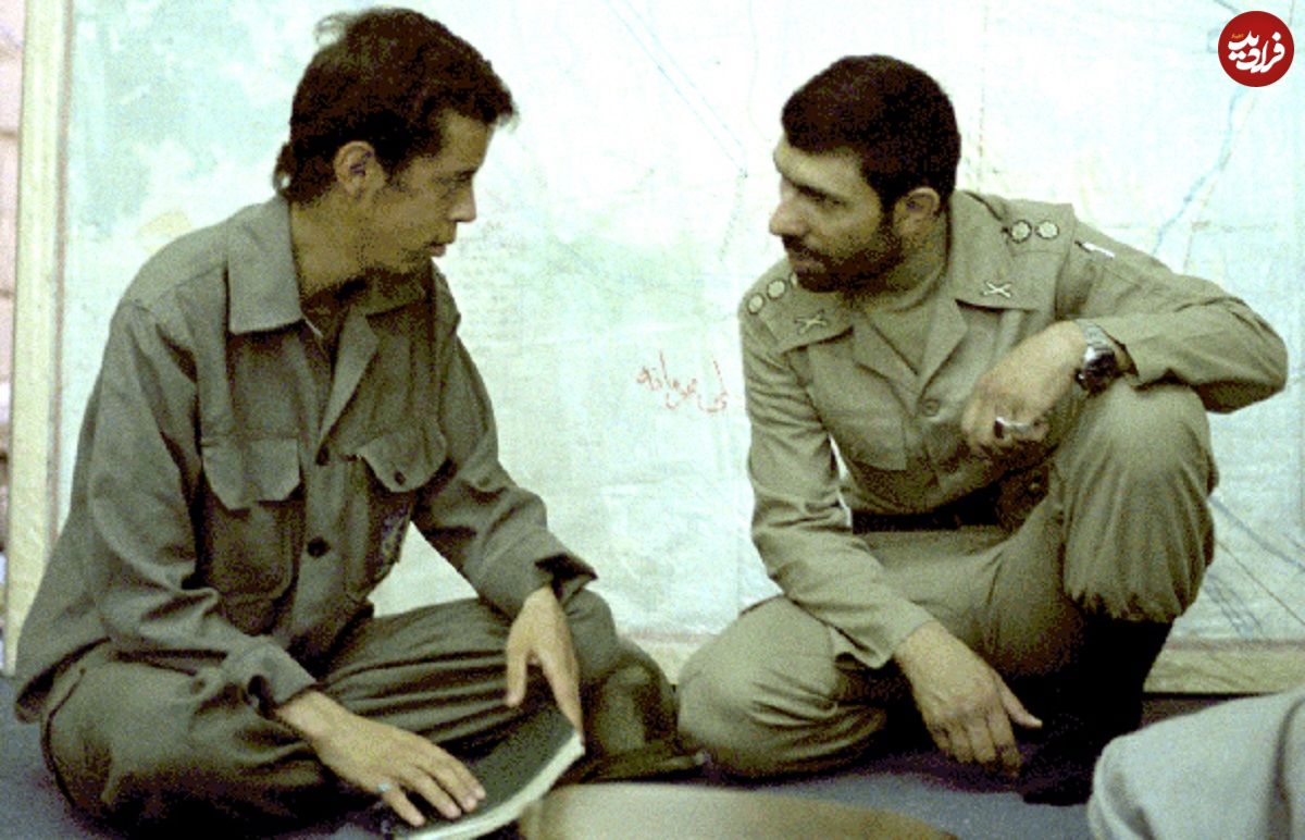 عکس؛ سفر در زمان؛ «شهید حسن باقری» در کنار صدها مین در جبهه؛ سال 1360