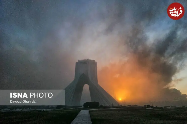 تصاویر| وضعیت میدان آزادی پس از حملات هوایی 