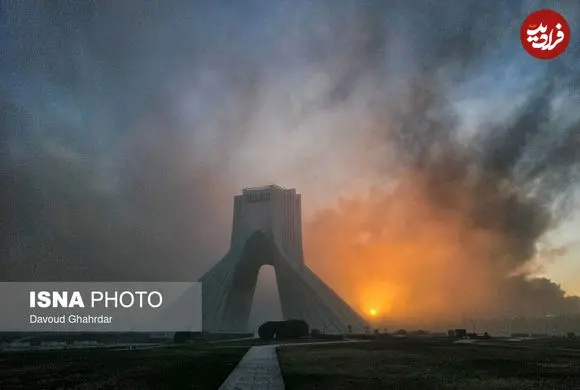تصاویر| وضعیت میدان آزادی پس از حملات هوایی 