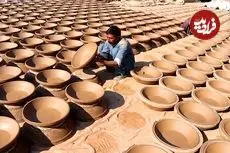 ببینید| مراحل دیدنی ساخت انواع ظروف سنتی سفالی در یک کارگاه در پاکستان