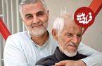 عکس؛ سفر به تاریخ؛ «حاج قاسم سلیمانی» در کنار پدرش در جبهه