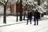 تصاویر| برف، اردبیل را سفید پوش کرد