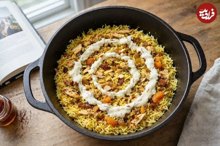 طرز تهیه خوشمزه‌ترین پلو مخلوط ایرانی با مرغ