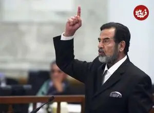 سفر زمان؛ تصویری رنگی شده از «مادر صدام حسین» در دوران پیری؛ دهه 40 شمسی