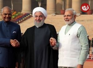 عکس؛ سفر به تاریخ؛ ادای احترام زن‌های هندی به «حسن روحانی»؛ سال 1396