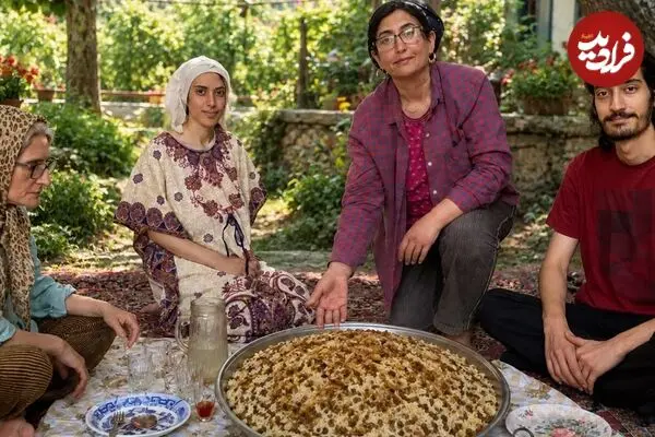 ببینید| غذای روستایی در ایران؛ پخت عدس پلو در روستایی کوهستانی