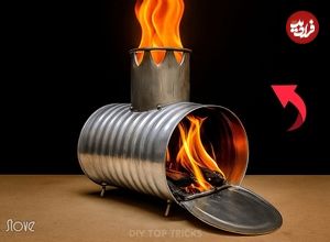 ببینید؛ یک ایده خلاقانه برای ساخت اجاق مسافرتی کوچک با قوطی کنسرو