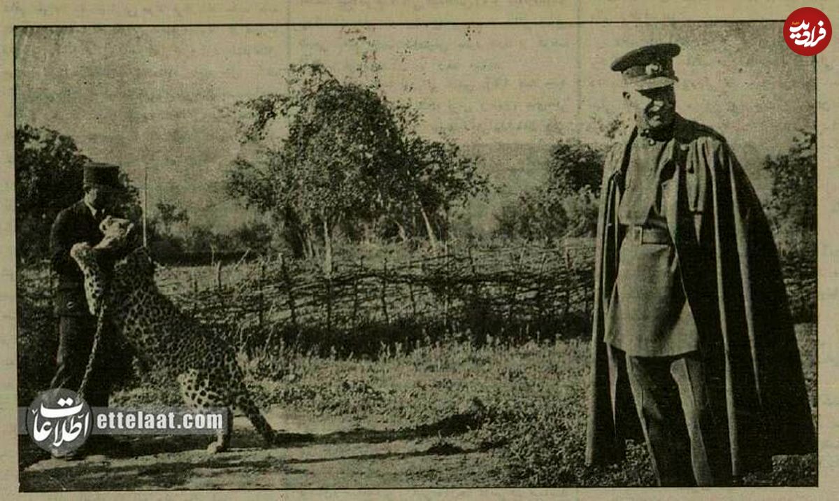 عکس؛ سفر به ایران قدیم؛ پلنگ مازندران مقابل رضاشاه آبروداری کرد!