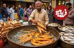 ببینید؛ غذای خیابانی در پاکستان؛ پاکورای ماهی، ماهی کبابی و سرخ شده در کراچی