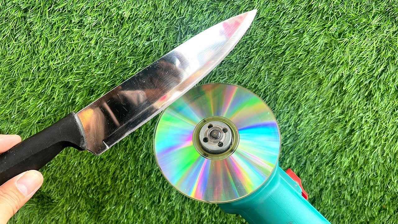(ویدئو) نحوه تیزکردن فوق العاده چاقو با سی دی (CD) در سه دقیقه