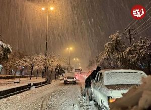 (تصاویر) حجم برف در پردیس تهران