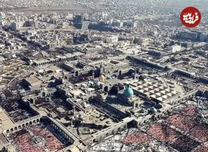 عکس| سفر زمان؛ منظرۀ شهر «مشهد» در دوران قاجار از روی پشت بام حرم مطهر