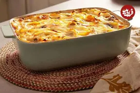 طرز پخت یک شام لذیذ با سینه مرغ، قارچ و پنیر پیتزا