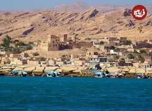 عکس| سفر زمان؛ منظرۀ یک روستا در جنوب ایران در دوران ناصرالدین شاه