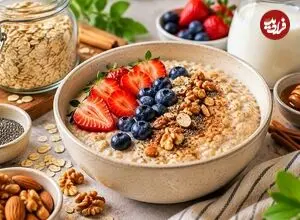 اوتمیل رژیمی با موز، شیر و دانه چیا؛ برای آنهایی که به دنبال لاغری اند