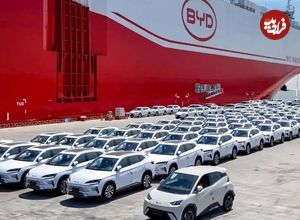 ببینید؛ غول دریایی BYD چین: 92000 خودرو را حمل می کند