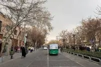 عکس| سفر زمان؛ منظرۀ برفی خیابان «باب همایون»؛ 140سال قبل