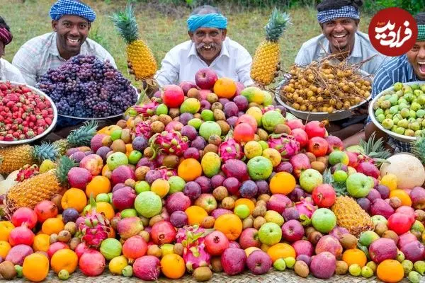 ببینید| غذای روستایی در هند؛ تهیه مربا با سیب، انبه، کیوی آناناس و ... در طبیعت