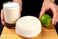 ببینید؛ طرز تهیه پنیر خانگی با 2.5 لیتر شیر و 2 عدد لیمو به روش آشپز آلمانی
