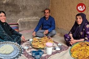 ببینید| غذای روستایی در ایران؛ پخت نان سنتی و تهیه کره محلی