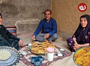 ببینید| غذای روستایی در ایران؛ پخت نان سنتی و تهیه کره محلی