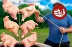 ببینید| غذای روستایی در آذربایجان؛ کباب کردن مرغ کامل در تنور و در طبیعت روستا