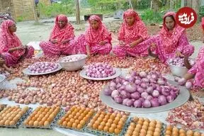 ببینید| غذای روستایی در بنگلادش؛ پخت خوراک با 300 تخم مرغ و 40 کیلو پیاز