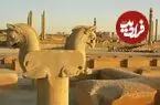 عکس| سفر دوران قاجار؛ دو تصویر قدیمی از «تخت جمشید»؛ سال 1284 شمسی