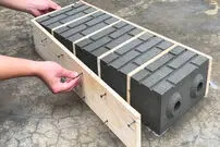 (ویدئو) نحوه ساخت قالب با چوب و لوله برای درست کردن بلوک سیمانی