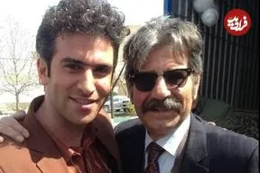 عکس| سفر زمان؛ «عزت‌الله مهرآوران» در کنار «خسرو شکیبایی»؛ دهۀ 70