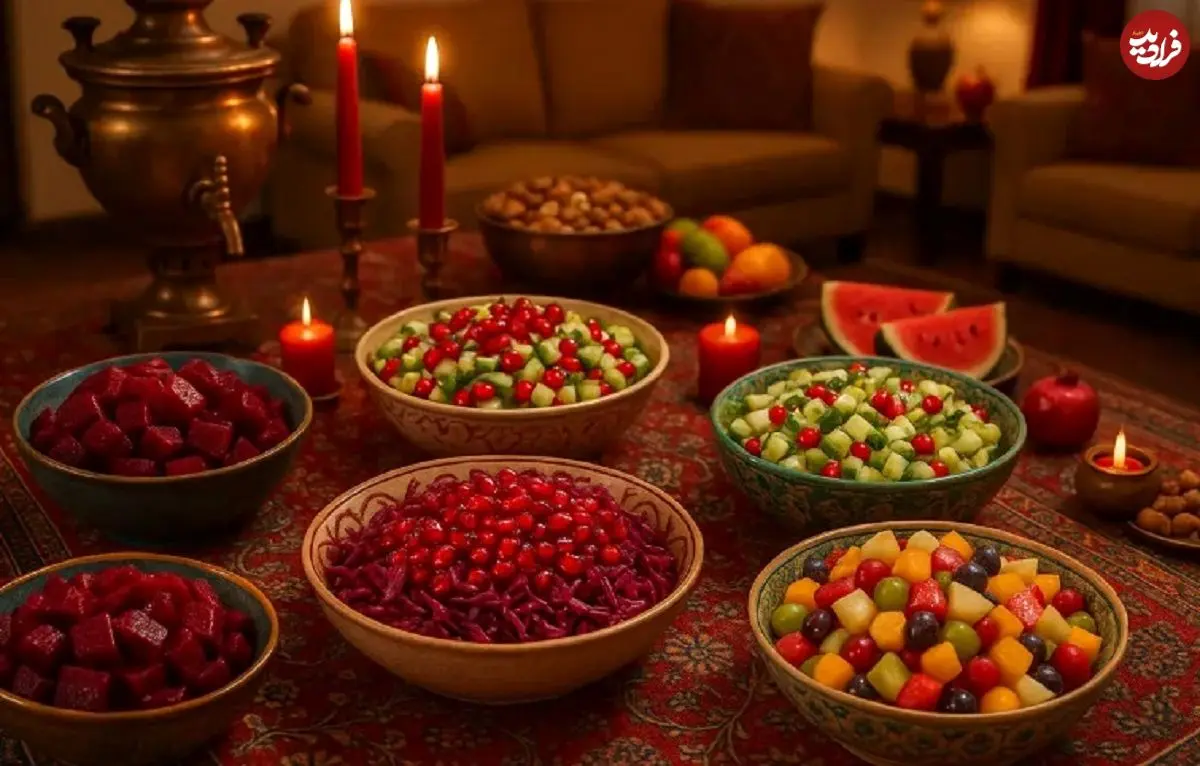 تصاویر؛ طرز تهیه ۵ سالاد شیک و مجلسی برای شب یلدا