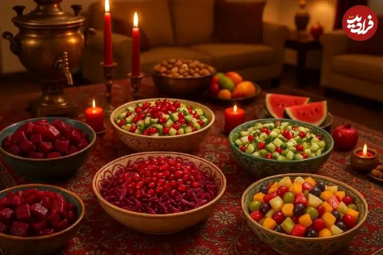 تصاویر؛ طرز تهیه ۵ سالاد شیک و مجلسی برای شب یلدا