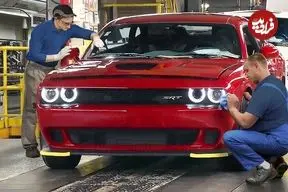 ببینید| خودروی دوج چلنجر افسانه ای چگونه در کانادا تولید می شود؟