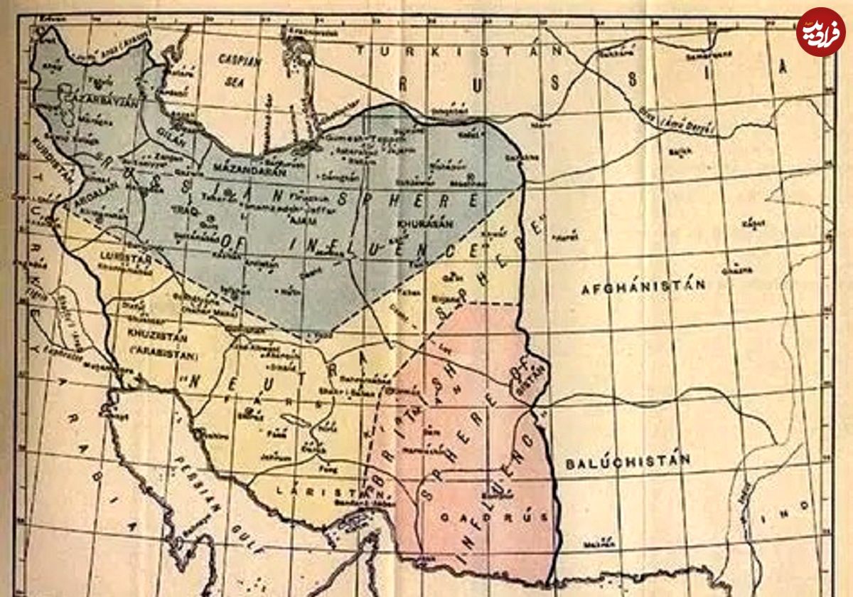 عکس؛ سفر در زمان؛ کاریکاتور توهین آمیز روس‌ها بعد از قرارداد سن پترزبورگ