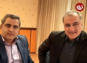 عکس| سفر به تاریخ؛ «دکتر توفیقی و دکتر مهرپرور» (بچه مهندس) 24 سال قبل در سالن تئاتر در کنار هم