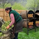 ببینید| غذای روستایی در آذربایجان؛ دودی کردن مرغ در بشکه و پخت خوراک مرغ و کلم بروکلی