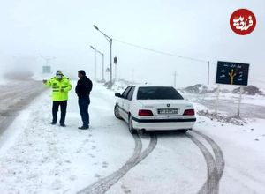 (عکس) ایران قدیم؛ «جاده فیروزکوه وقتی خاکی بود و 2 متر برف بارید»؛ سال 1312