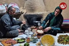 ببینید| غذای روستایی در ایران؛ پخت خوراک جگر و سوپ مرغ روی آتش