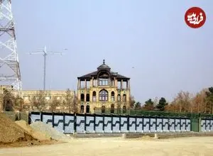 عکس| سفر زمان؛ منظرۀ «کاخ عشرت‌آباد» در دوران ناصرالدین شاه