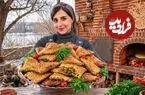 ببینید| غذای روستایی در ایران؛ پخت نان محلی و سمبوسه در روستایی در کنار زاینده رود