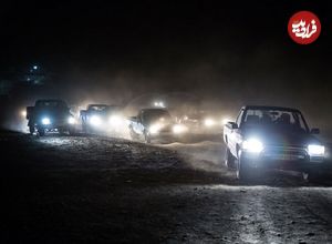 ببینید؛ لحظه تعقیب و گریز نفس‌گیر پلیس هرمزگان با خودروهای شوتی حامل قاچاق سوخت