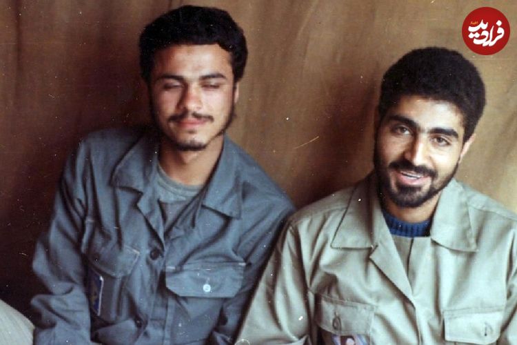 عکس؛ سفر در زمان؛ «سردار سلیمانی در کنار فرمانده حشدالشعبی عراق»؛ سال 97