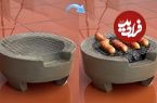 ببینید؛ به همین راحتی یک کباب پز هیزمی با سیمان و ظرف پلاستیکی بسازید