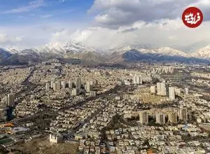 عکس| سفر در زمان؛ تصویری هوایی از «تهران» وقتی خلوت تر بود؛ سال 1350
