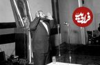 عکس؛ سفر در زمان؛ دیدار «مهرداد پهلبد و شمس پهلوی با شعبان جعفری»؛ دهه 40
