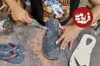 ببینید| مراحل ساخت صندل با استفاده از تسمه نقاله لاستیکی در بنگلادش