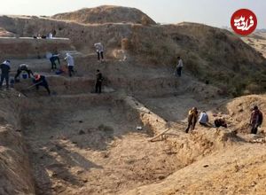 کشف «زره» دفن شدۀ یک جنگجو در ویرانه‌های معبد باستانی